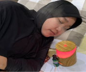 Gambar memposisikan pasien